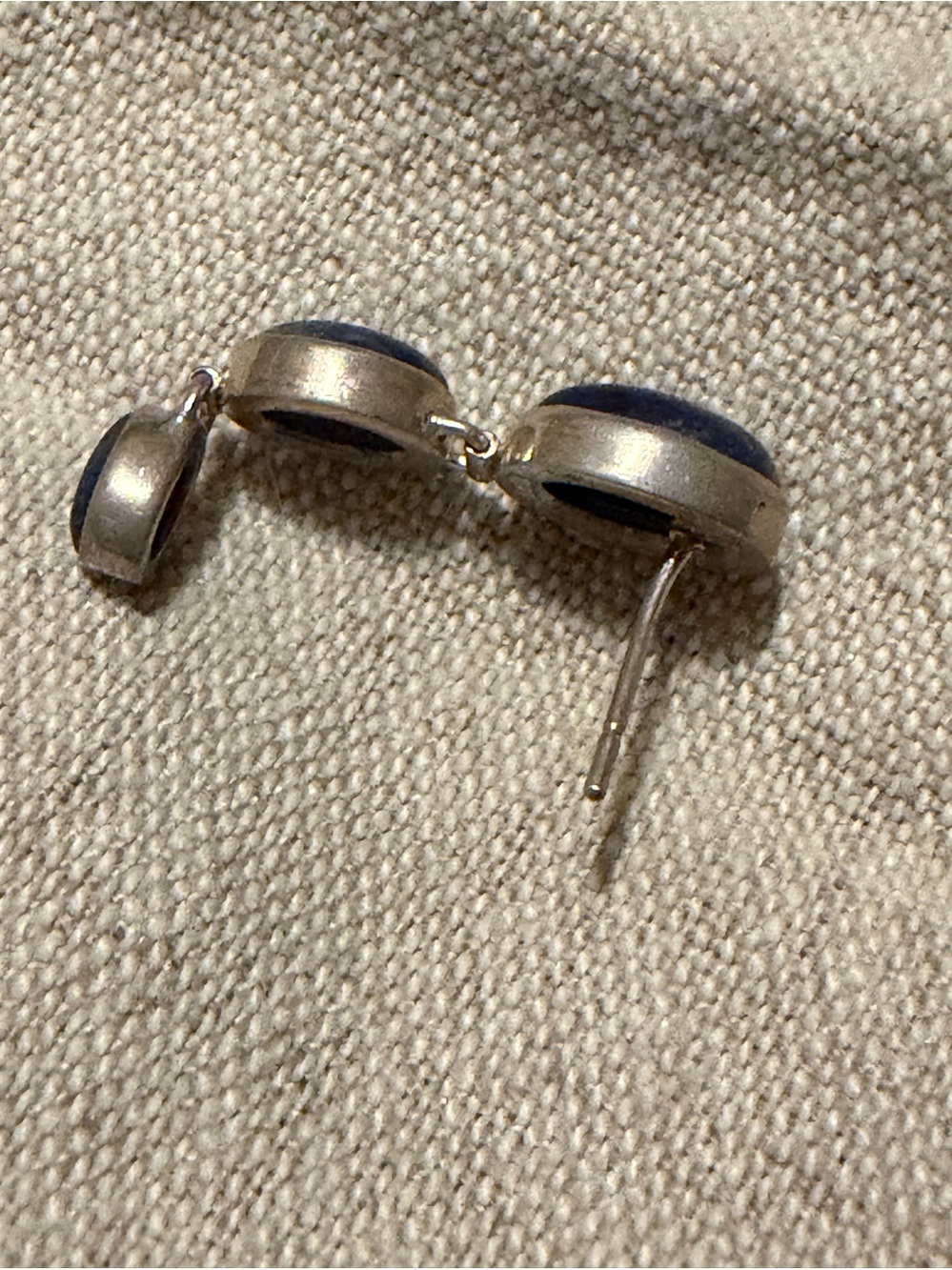 Sterling Silver blue Lapis Earrings - Picture 5 of 5
